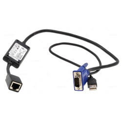 OUF366  DELL OUF366 REV A00 KVM SWITCH SERVER INTERFACE MODULE CABLE USB & VGA DP/N