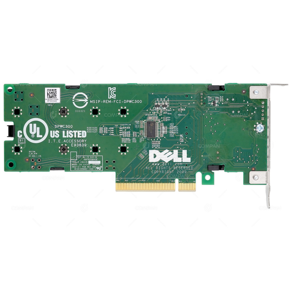 23PX6 LP  DELL DPWC300 PCIE GEN3 X8 2-SLOT M.2 2280 NVME 3.0 X4 SSD ADAPTER FOR T5810 T7810 T7910