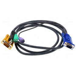 2L-5302UP  KVM CONVERSION CABLE 1.5M PS/2-USB HDB-15, 2 X PS/2, USB A FOR CL5808N CL5816N CS82U CS84U