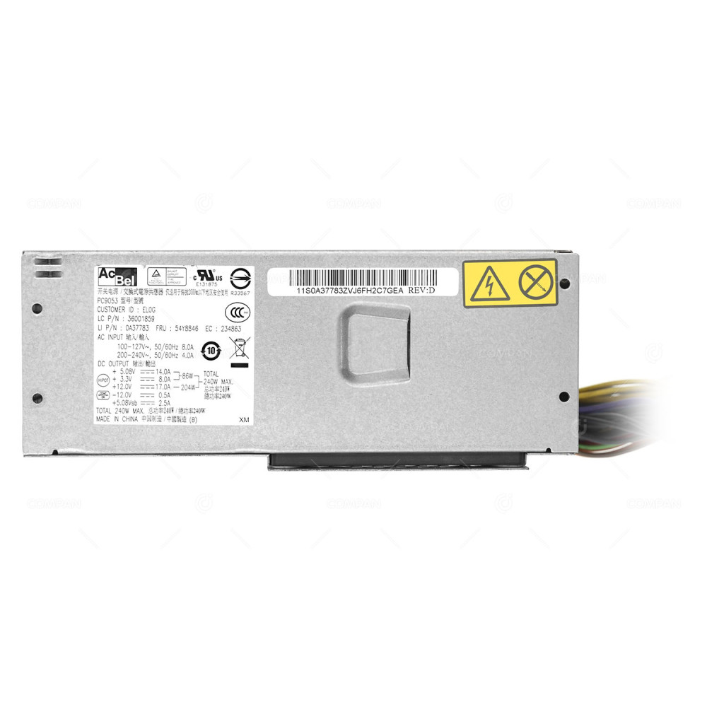 54Y8846  IBM POWER SUPPLY 240W FOR THINKCENTRE M71 M81 M91