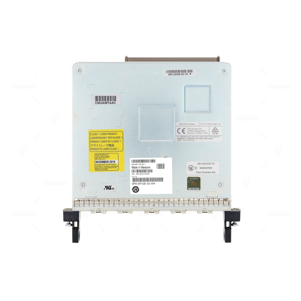 SPA-5X1GE-V2  CISCO 5-PORT GIGABIT ETHERNET SHARED PORT ADAPTER FOR ASR1006