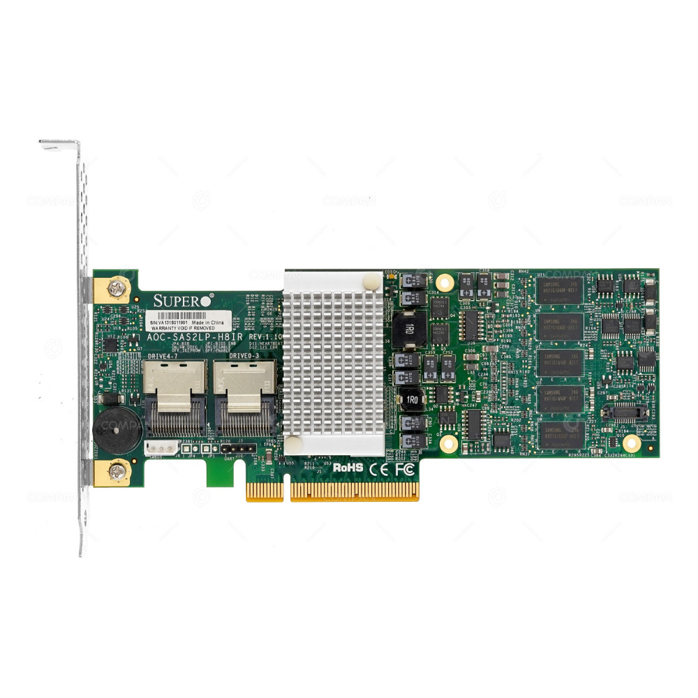 AOC-SAS2LP-H8IR  SUPERMICRO BROADCOM 2108 8-PORT 6G SAS 512MB CACHE PCIE RAID CONTROLLER FOR SYS-6027R-72RFT
