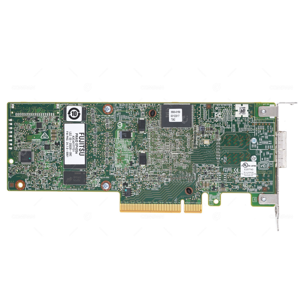 A3C40177731 LP  FUJITSU PRAID EP420E DUAL SFF-8644 8-PORT 12G SAS PCIE 3.0 X8 RAID CONTROLLER LOW PROFILE FOR RX2540 M2