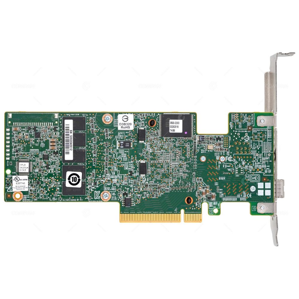 03-25190-02E  LSI MR 9380-4I4E 8-PORT (4X INTERNAL 4X EXTERNAL) 12G SAS PCIE 3.0 X8 RAID CONTROLLER