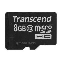 9193AB  TRANSCEND 8GB MICRO SD HC FLASH MEMORY CARD