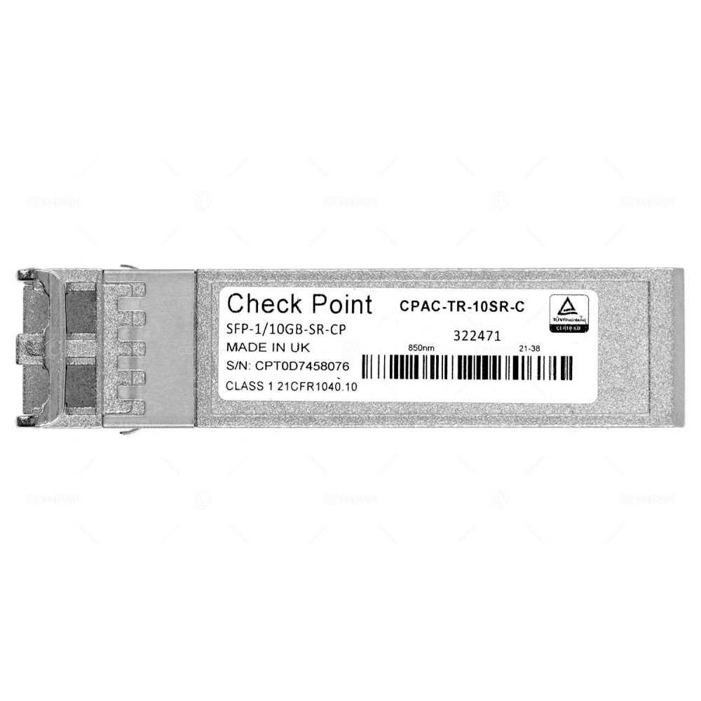 CPAC-TR-10SR-C  CHECK POINT OPTICAL TRANSCEIVER MODULE 10G 10GBASE-SR SFP+ LC MMF 850NM 300M