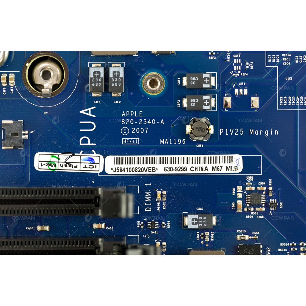 630-9299  APPLE MAINBOARD SOCKET LGA771 8 DDR2 RAM SLOTS FOR XSERVE2,1