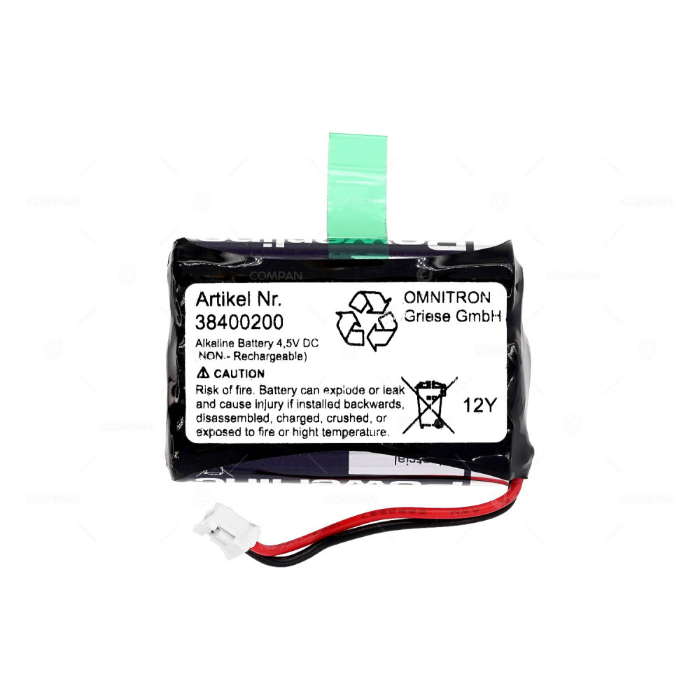 38400200  SAFE-O-TRONIC 4.5V BATTERY PACK FOR KEYLESS LOCKING SYSTEM