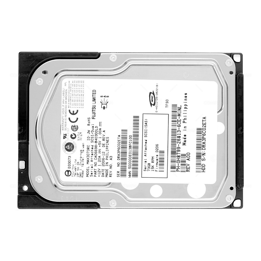 MAX3073RC  FUJITSU HDD 73GB 15K SAS 6G 2.5" SFF HOT-SWAP