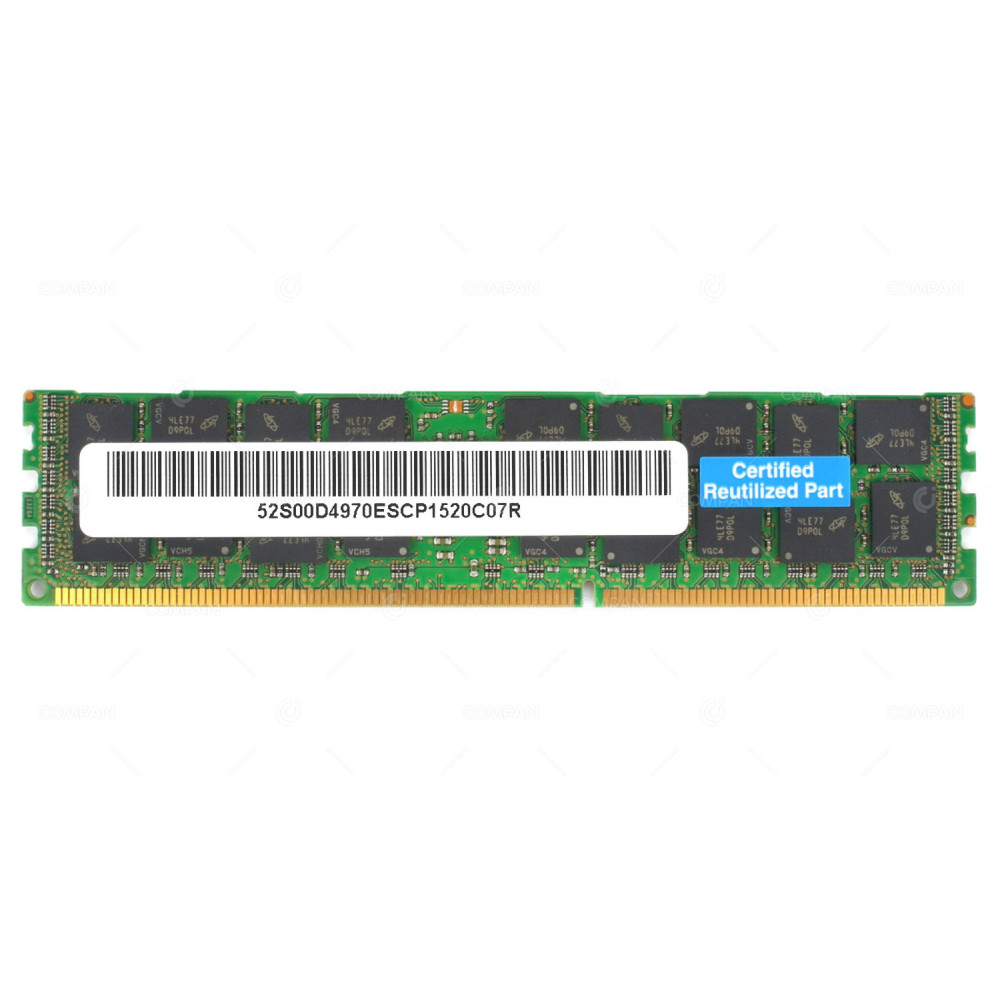00D4970 IBM 16GB 2RX4 PC3 12800R DDR3 1600 MEMORY - 00D4968