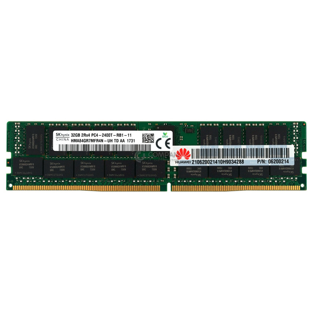 06200214 HUAWEI MEMORY 32GB 2RX4 2400T  PC4-19200T DDR4 - M393A4K40BB1-CRC