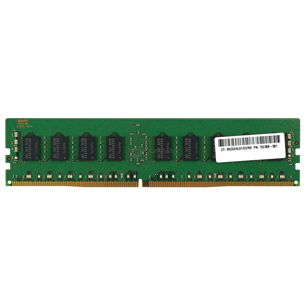 752368-581 HP DDR4 SDRAM 8GB 1RX4  PC4-17000 2133MHZ RDIMM CL15