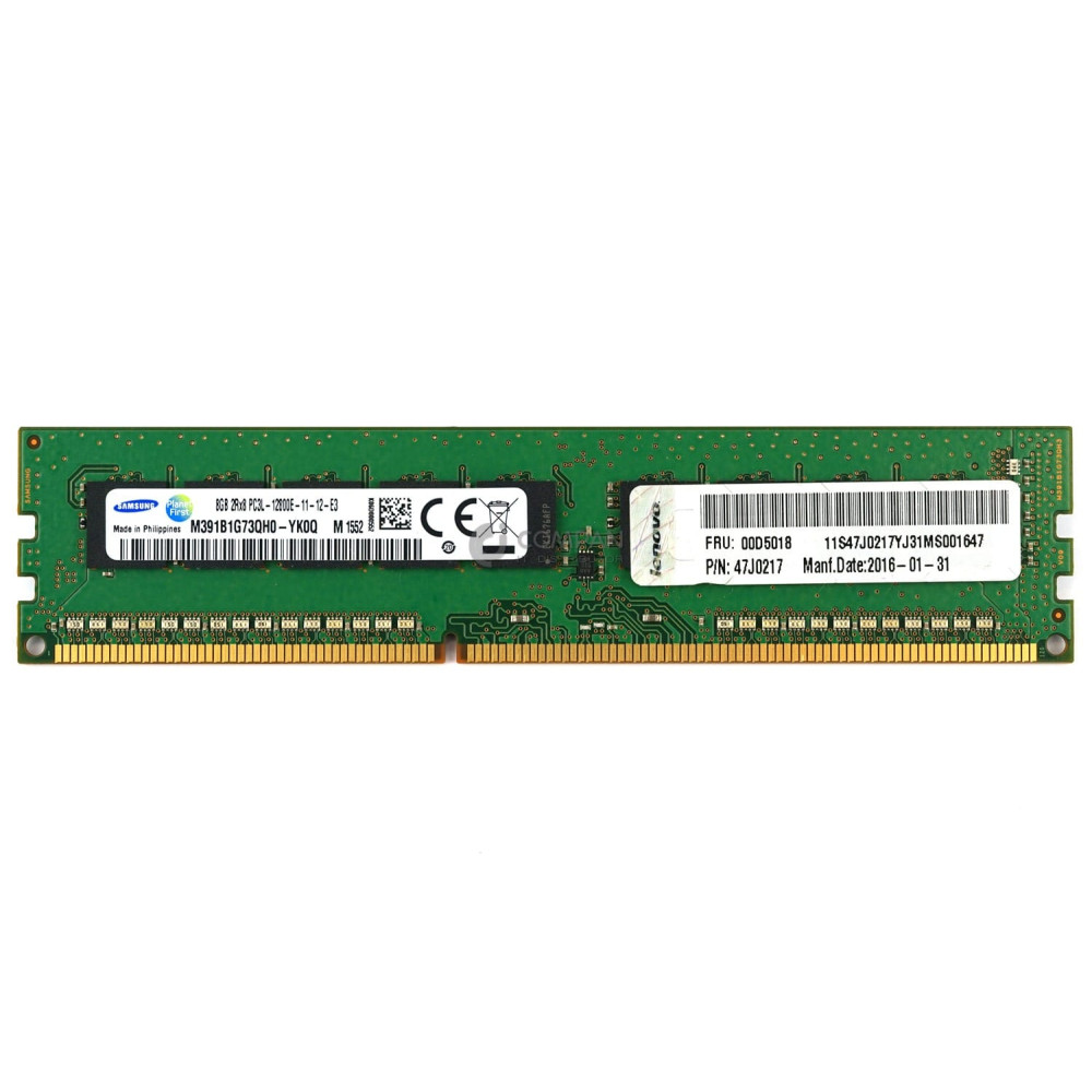 00D5018 IBM DDR3 SDRAM 8GB 2RX8 PC3L-12800E 1600MHZ CL11