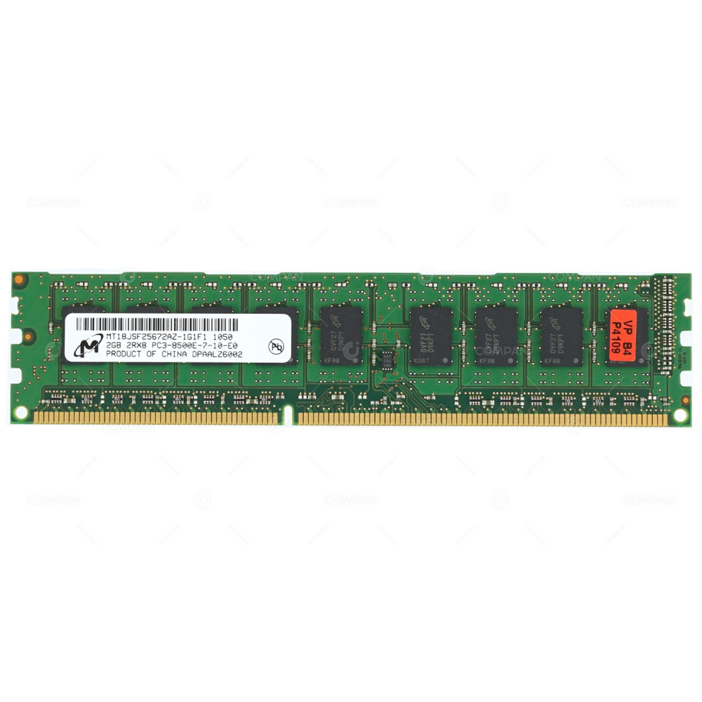 MT18JSF25672AZ-1G1F1 MICRON DDR3 SDRAM 2GB 2RX8 PC3-8500E 1066MHZ CL7
