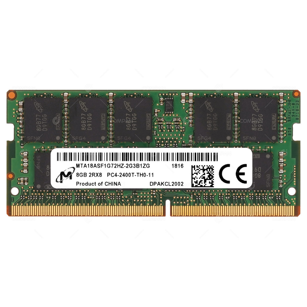 MTA18ASF1G72HZ-2G3B1 MICRON DDR4 SODIMM 8GB 2400MHZ EDIMM FOR V3700 G2 V5000 G2