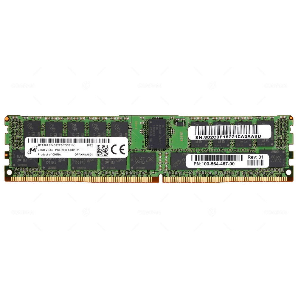 100-564-467-00 2400T  EMC DDR4 32GB 2RX4 PC4-19200 2400MHZ RDIMM CL17