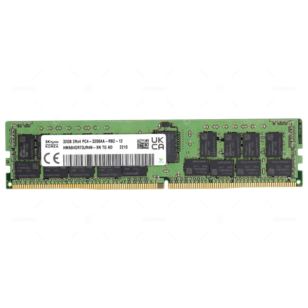 100-250-034-00 3200AA  EMC DDR4 32GB 2RX4 PC4-25600 3200MHZ RDIMM CL22