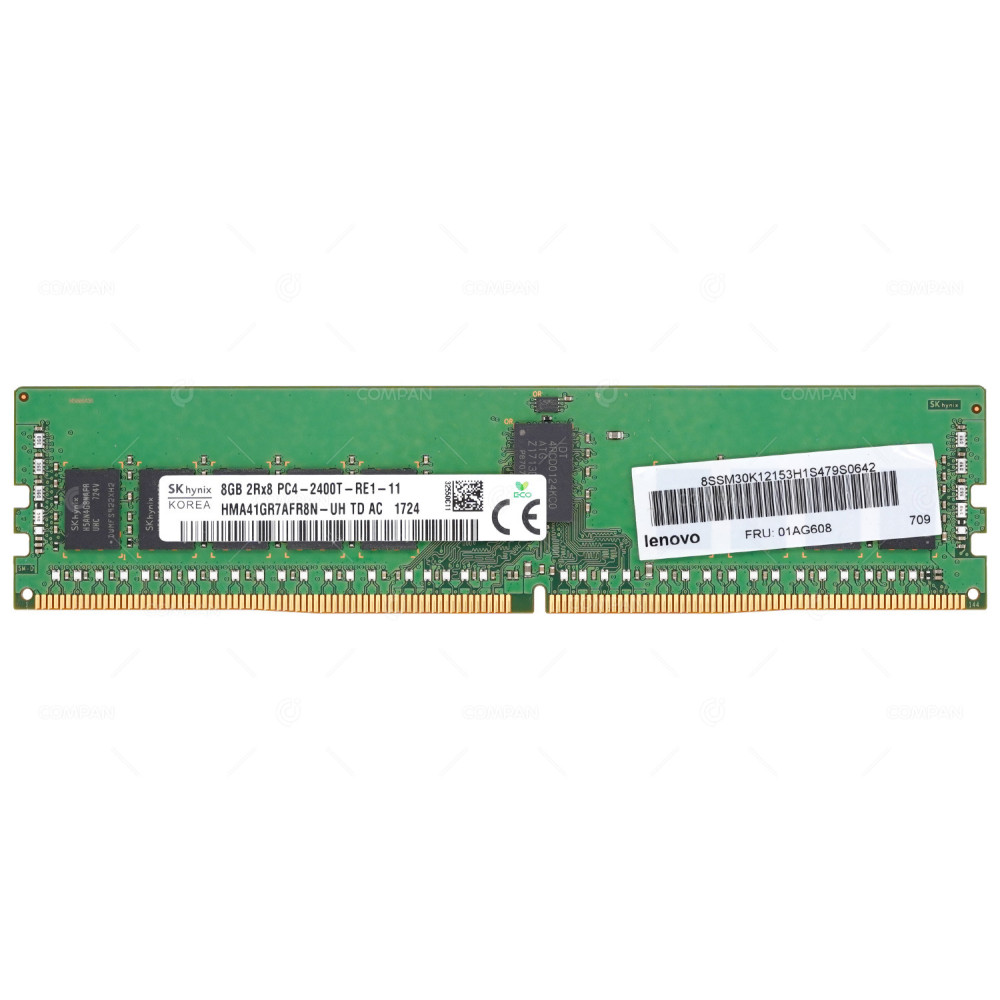 01AG608  LENOVO DDR4 8GB 2RX8 PC4-19200 2400MHZ RDIMM CL17