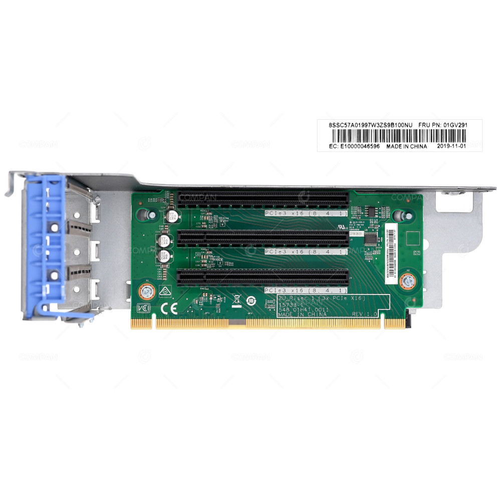 01GV291  LENOVO 3X PCIE GEN3 X16 RISER CARD FOR R550 R650 R850