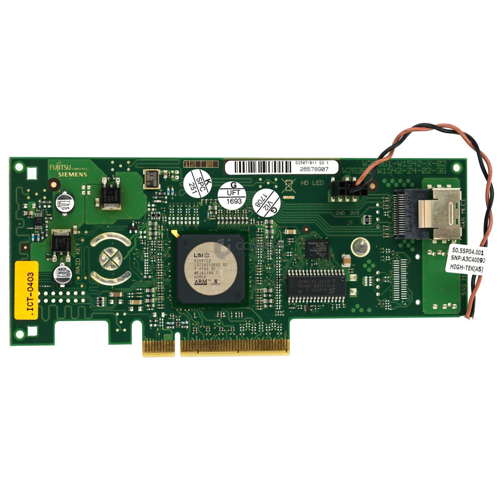 D2507-B11 FUJITSU 3G SAS RAID CONTROLLER SINGLE-PORT SFF-8087