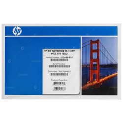 512488-B21 HP ILO ADVANCED BLADE 1 SERVER LICENSE 1YR TS&U
