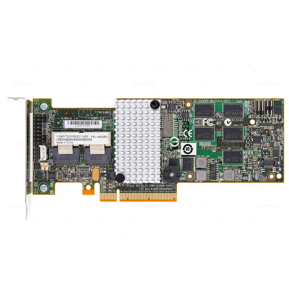 46M0851 LP  IBM SAS SATA RAID CONTROLLER SERVERAID M5015 LOW PROFILE