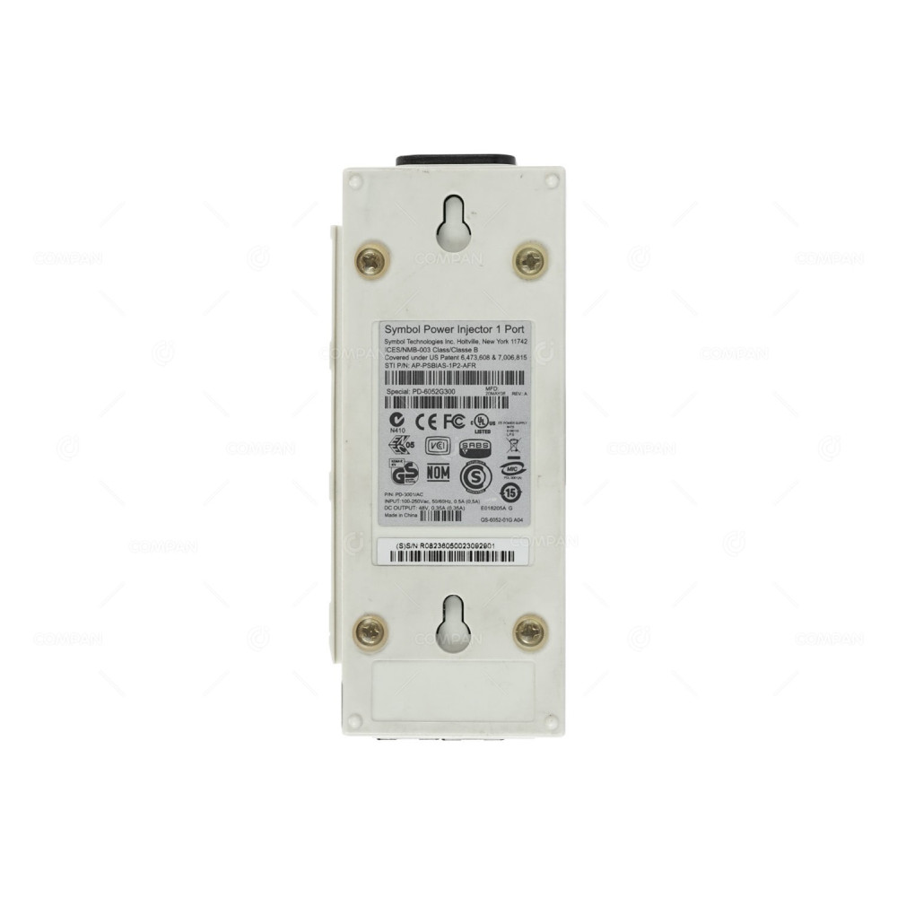 PD-3001-AC MOTOROLA  SYMBOL POWER INJECTOR POE 1 PORT POWER OVER ETHERNET  PD-6052G300, AP-PSBIAS-1P2-AFR