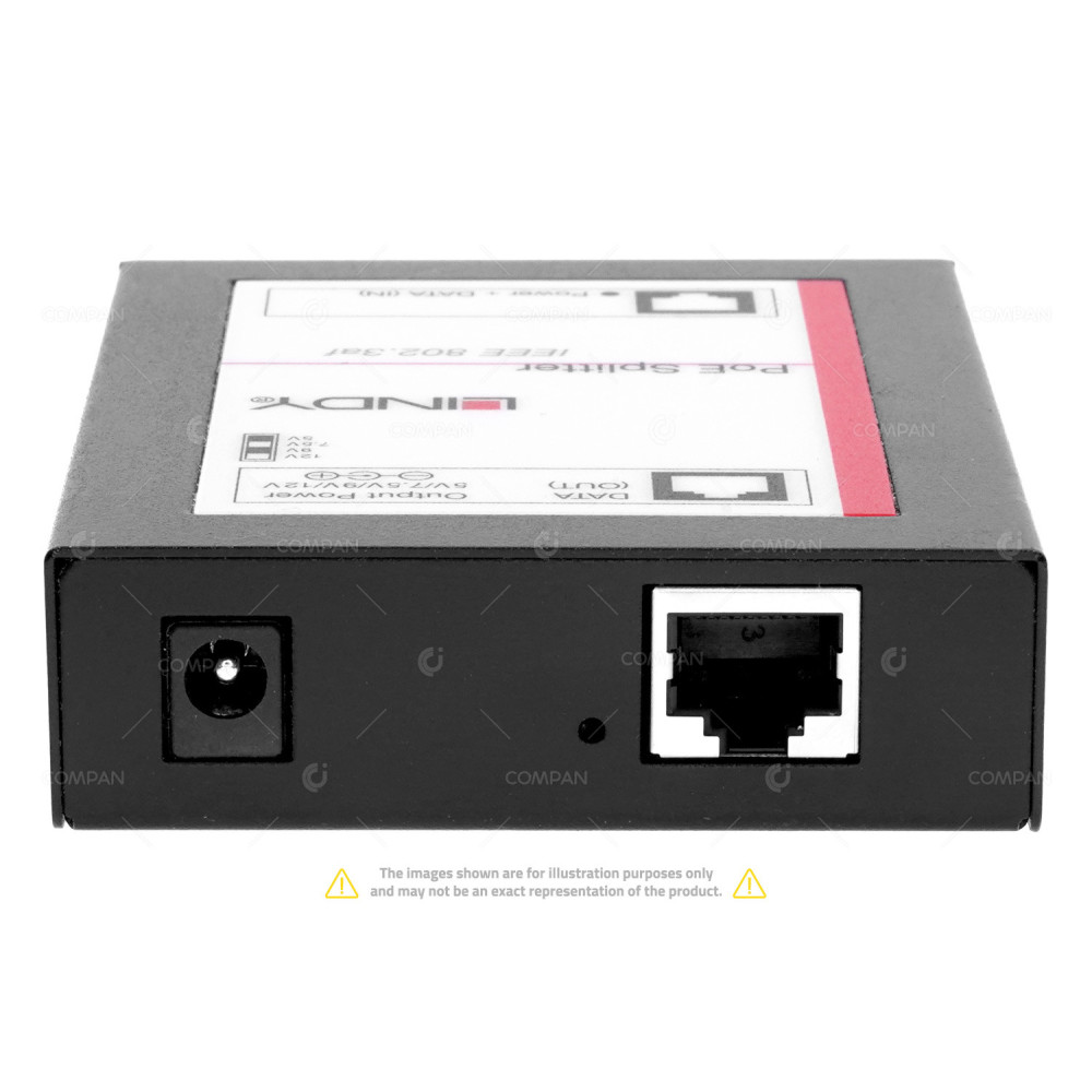 25053  LINDY 25053 2-PORT 12V POE SPLITTER IEEE 802.3AF