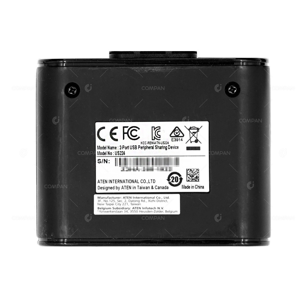 US224  ATEN 2 PORT USB PERIPHERAL SHARING DEVICE