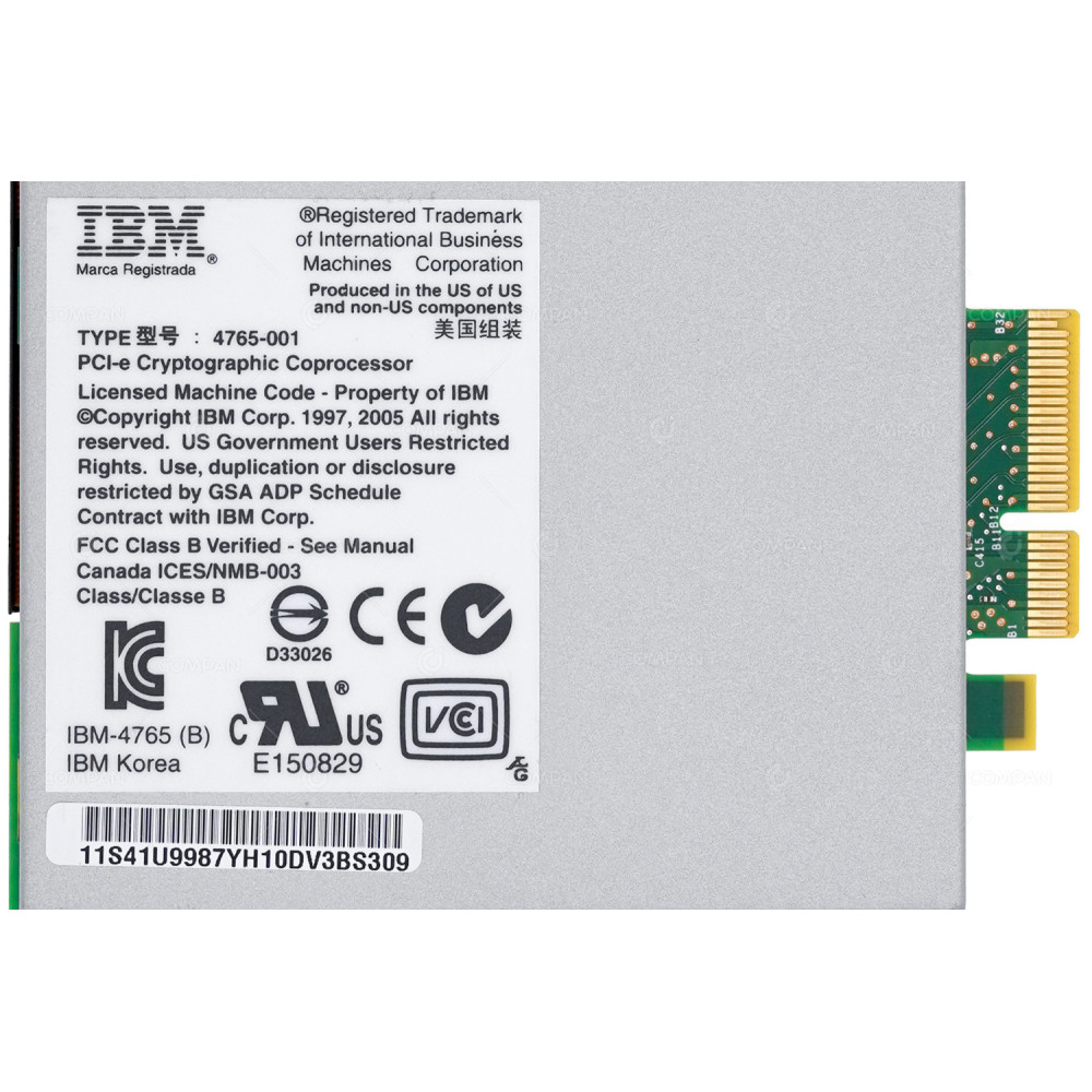 41U9987  IBM PCI-E CRYPTOGRAPHIC COPROCESSOR