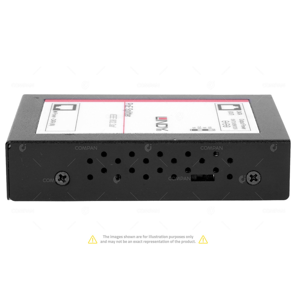 25053  LINDY 25053 2-PORT 12V POE SPLITTER IEEE 802.3AF