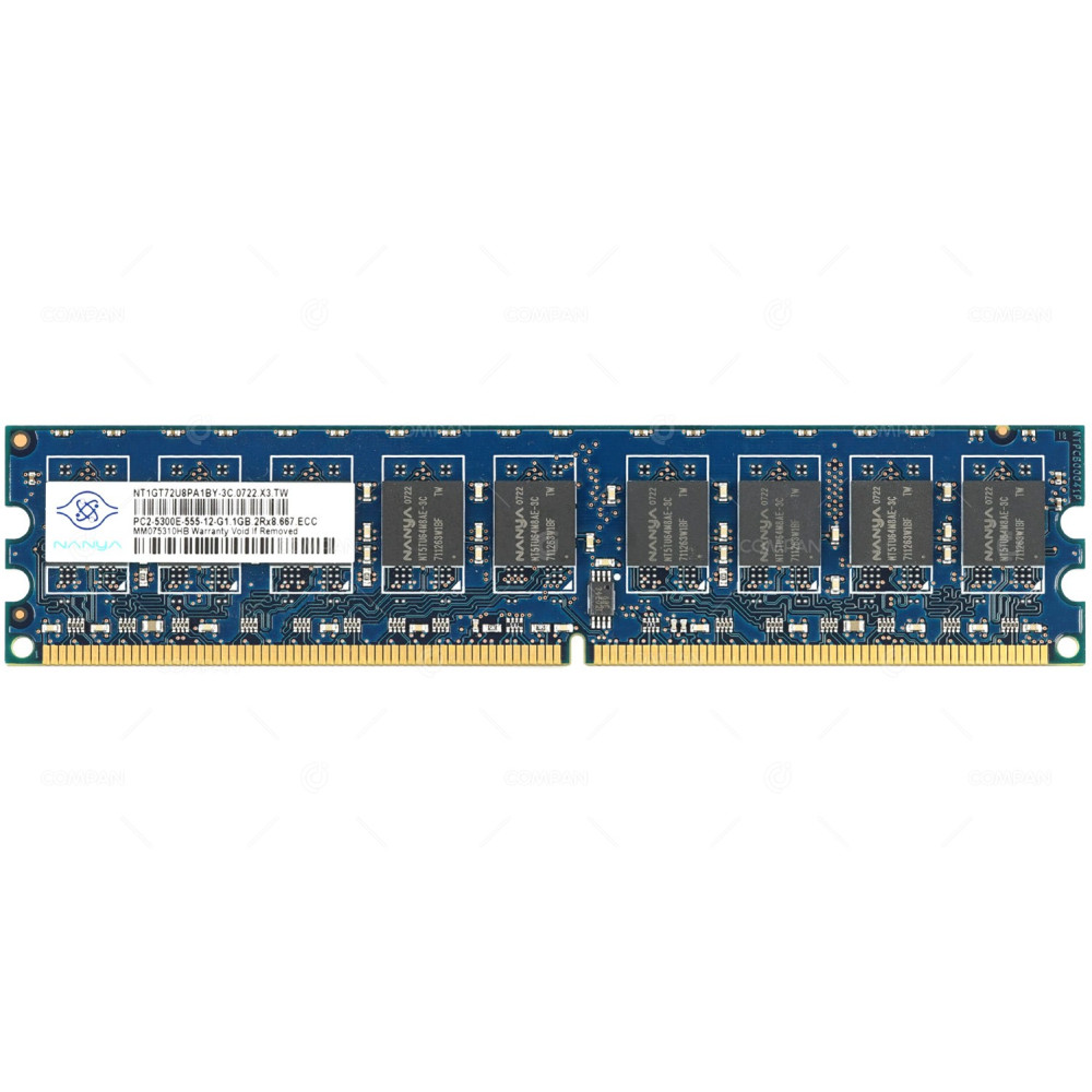 NT1GT72U8PA1BY-3C NANYA DDR2 SDRAM 1GB 2RX8 PC2-5300 667MHZ UDIMM CL5