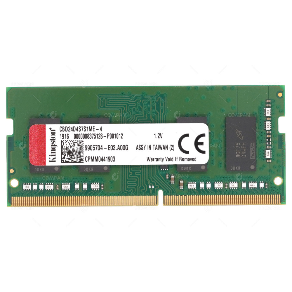 CBD24D4S7S1ME-4  KINGSTON DDR4 SODIMM 4GB PC4-19200 2400MHZ UDIMM CL17