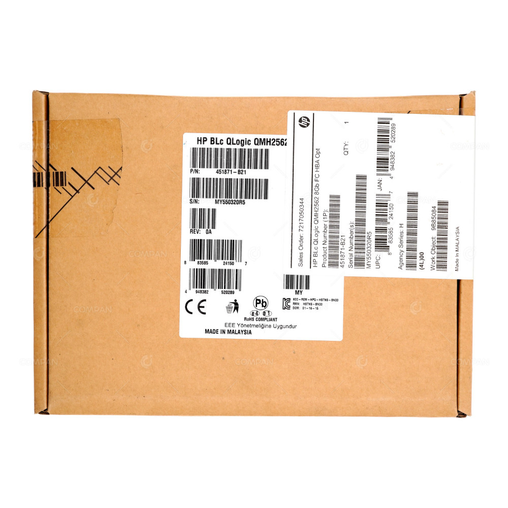 HP QLOGIC QMH2562 8GB FIBRE CHANNEL HBA 451871-B21