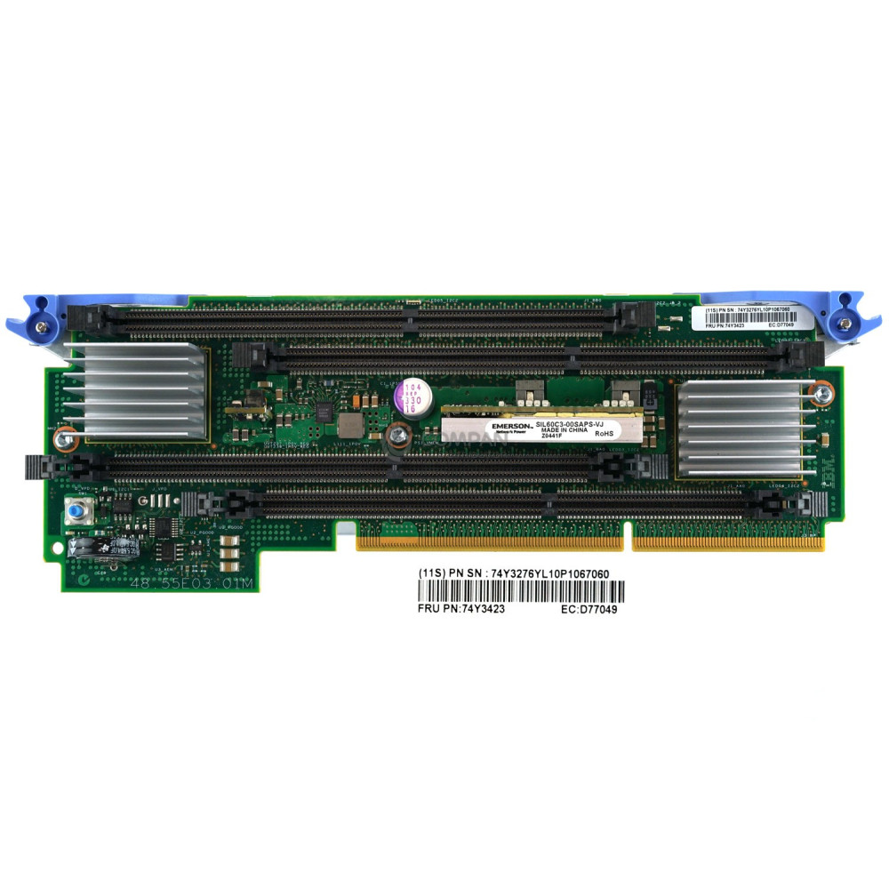 2BE3 IBM 4-SLOT MEMORY RISER BOARD FOR P710 PSERIES POWER7 74Y3423 74Y1959