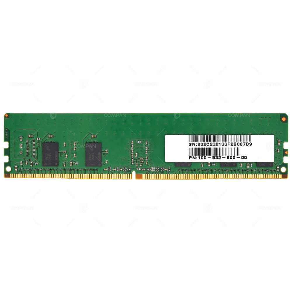 100-532-600-00 2933  EMC DD4 SDRAM 8GB 1RX8 PC4-23466 2933MHZ RDIMM CL21