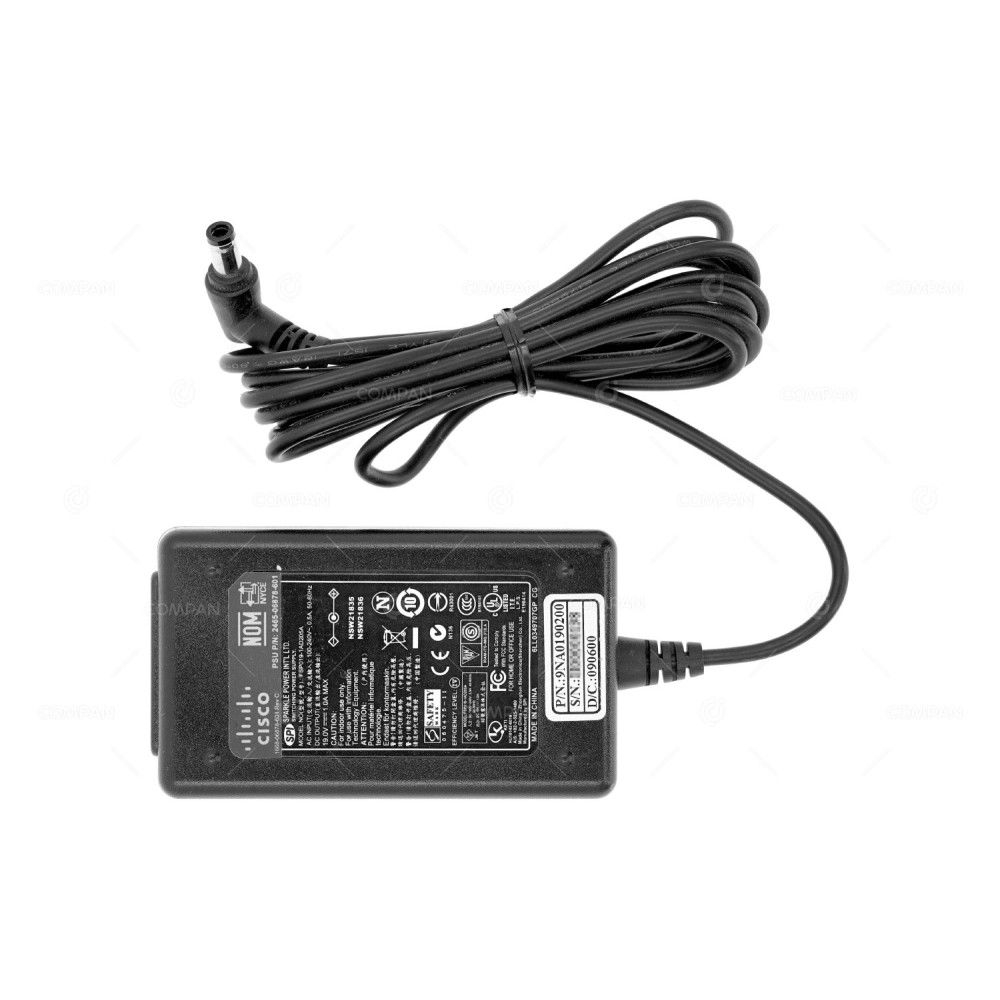 2465-06878-601  CISCO POWER SUPPLY 19W 1A 19V AC ADAPTER FOR CISCO CP-7936