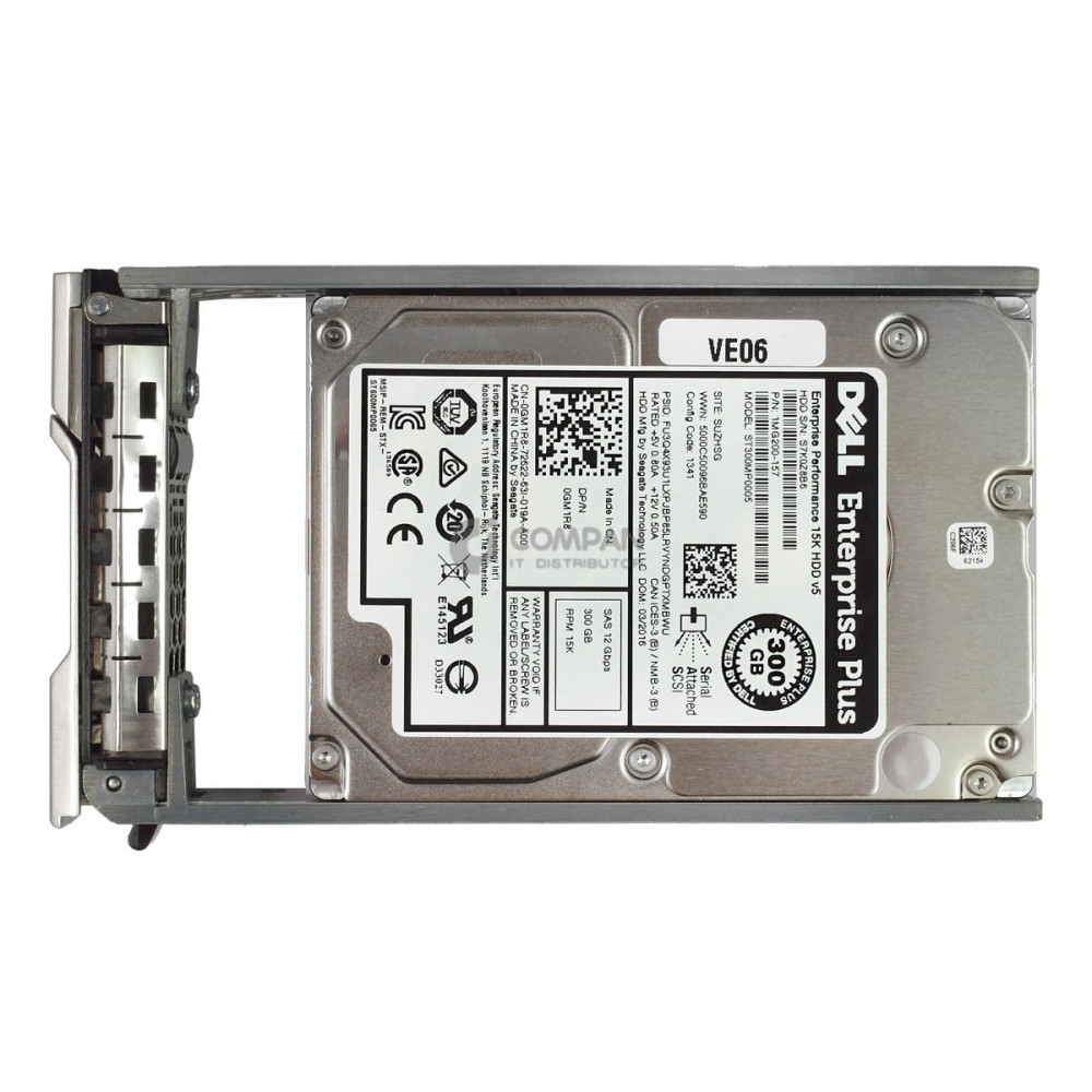 GM1R8 EQL DELL HDD 300GB 15K SAS 12G 2.5" SFF FOR DELL EQUALLOGIC