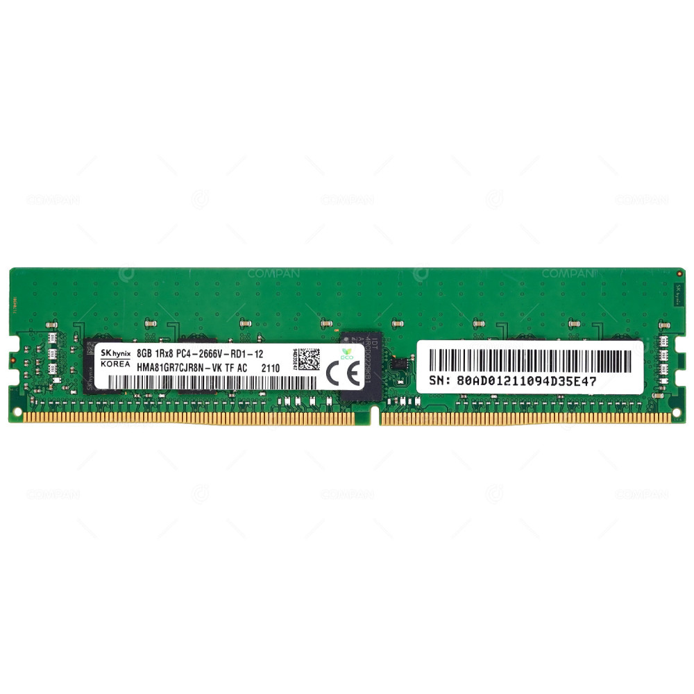100-532-600-00 2666  EMC DDR4 SDRAM 8GB 1RX8 PC4-21333 2666MHZ RDIMM CL19