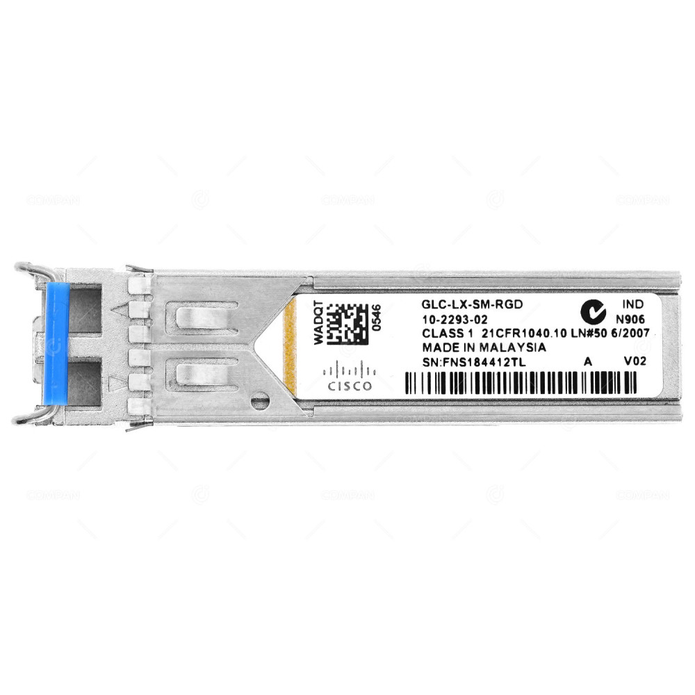 GLC-LX-SM-RGD  CISCO OPTICAL TRANSCEIVER MODULE 1G SFP LC SMF 1310NM 10KM
