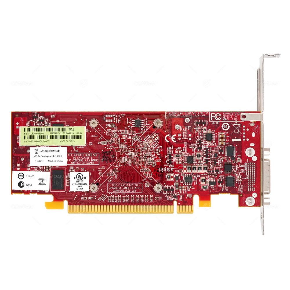 102C3190301  AMD FIREPRO 2270 512MB GDDR3 DMS-59 PCIE 2.1 X16 GRAPHICS CARD