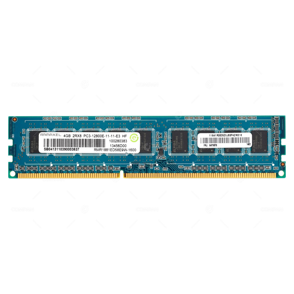64Y9570  LENOVO DDR3 SDRAM 4GB 2RX8 PC3-12800 1600MHZ UDIMM CL11