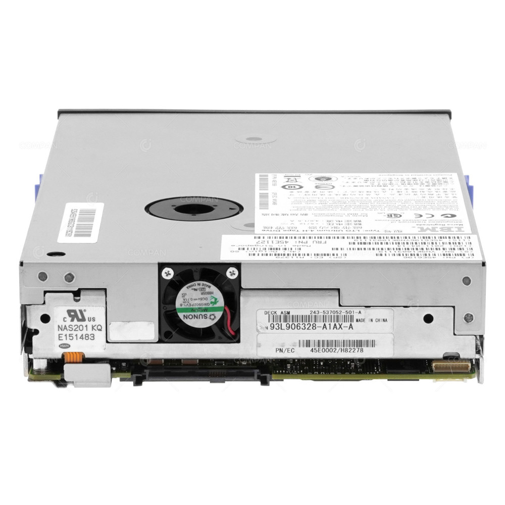 45E1127 IBM LTO ULTRIUM 4H  800GB 1.6TB LTO4 HALF HIGH SAS TAPE DRIVE 45E6196, 45E1556