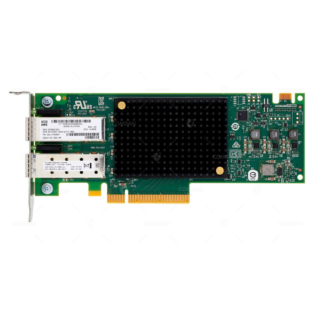 870002-001 LP  HPE SN1200E DUAL PORT 16G FC HBA LOW PROFILE FOR PROLIANT G10