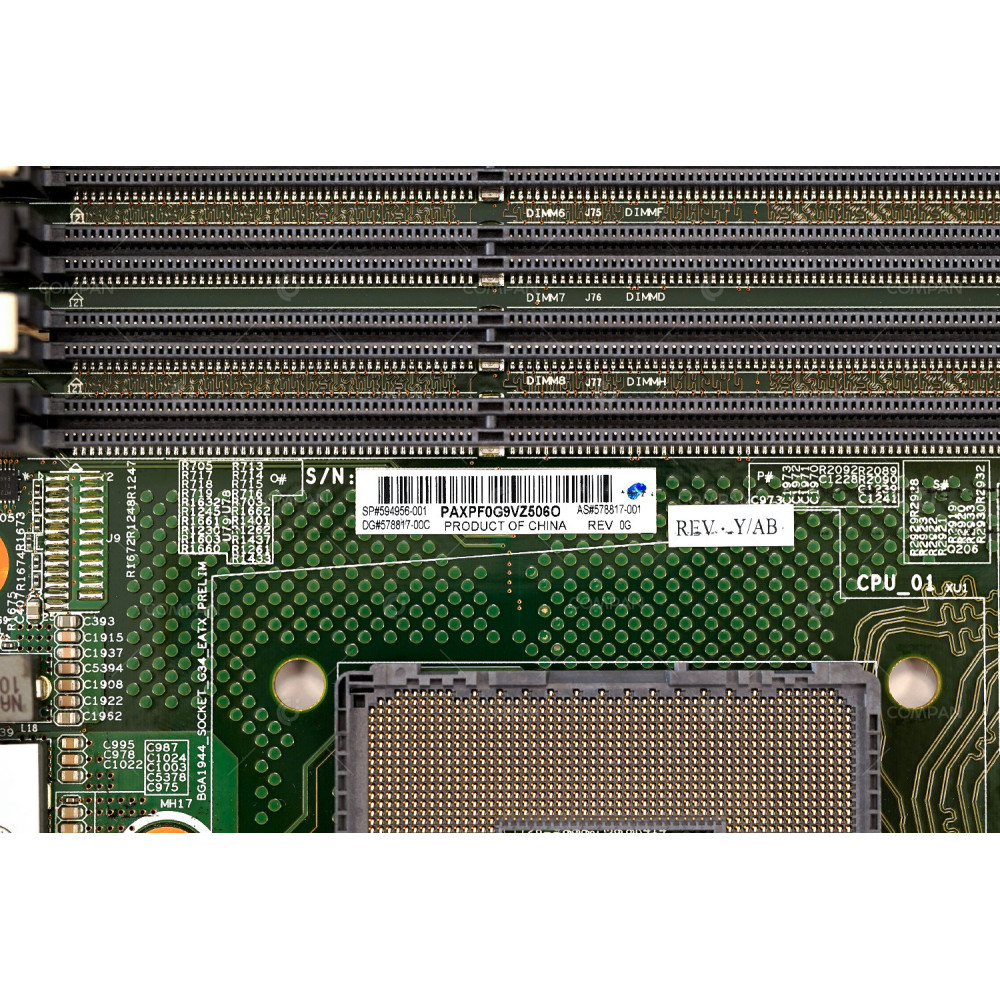 594956-001  HP MAINBOARD SOCKET G34 DDR3 FOR PROLIANT BL685C G7