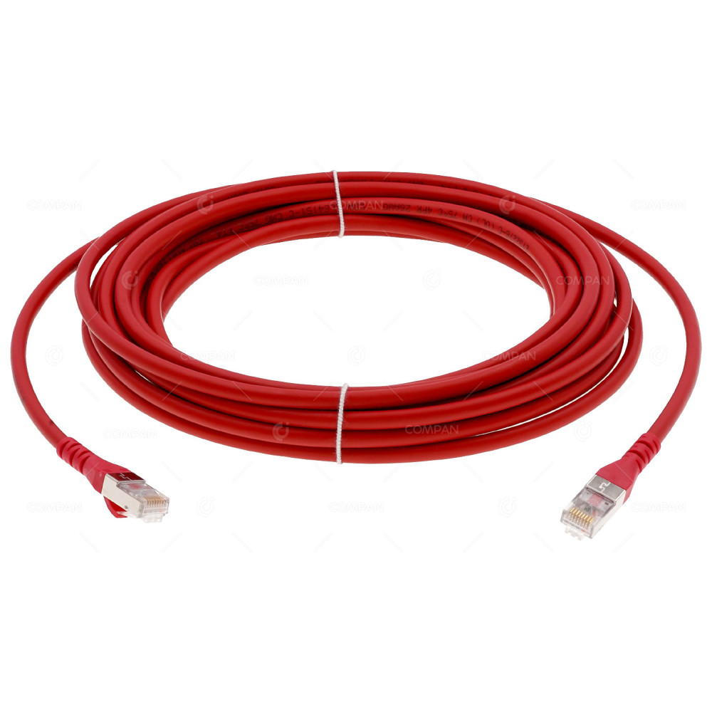 4251122198342  PATCHCORD RJ-45 CAT.6A AWG26 4.5M RED