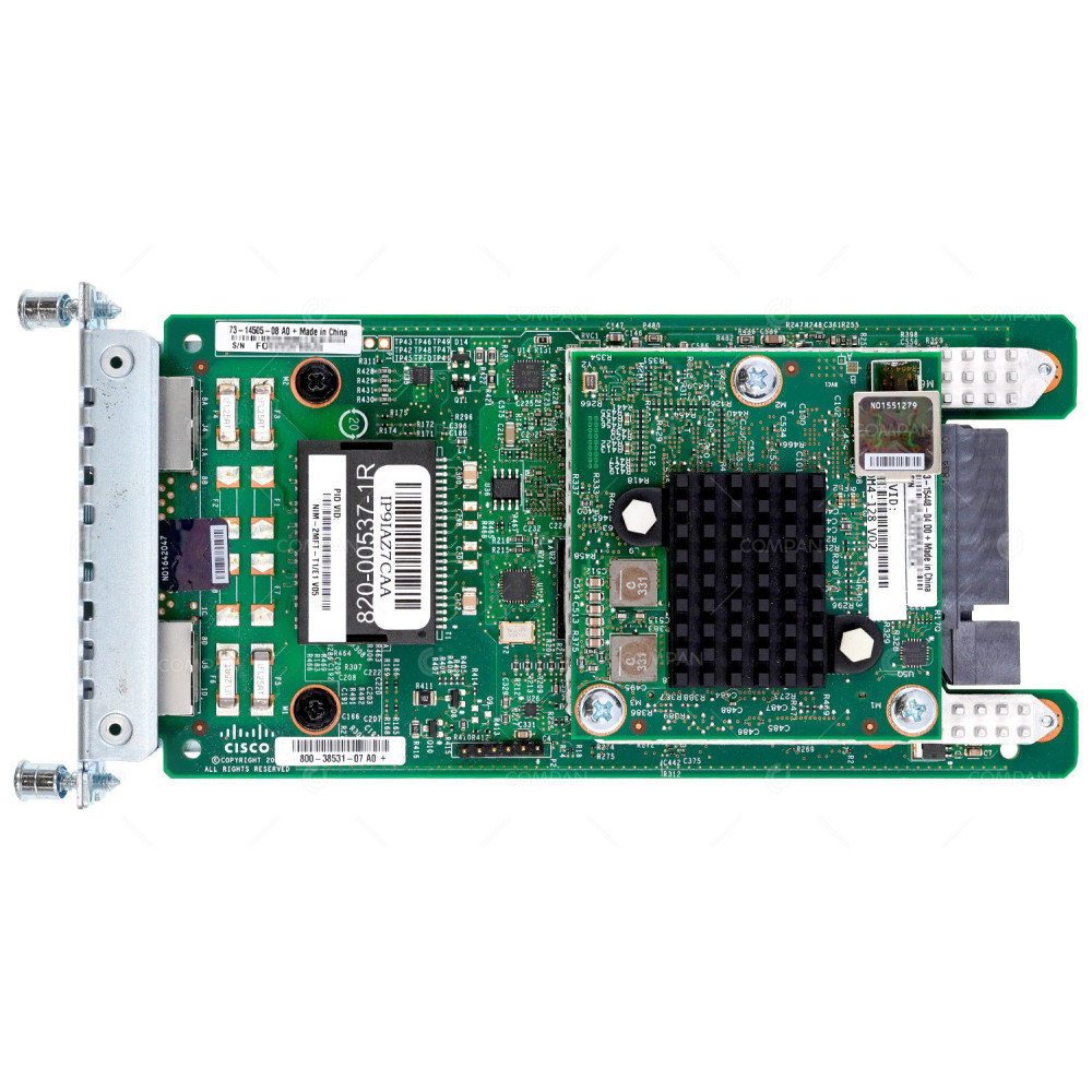 NIM-2MFT-T1-E1  CISCO T1/E1 VOICE AND WAN NETWORK INTERFACE MODULE FOR ISG 4000 SERIES