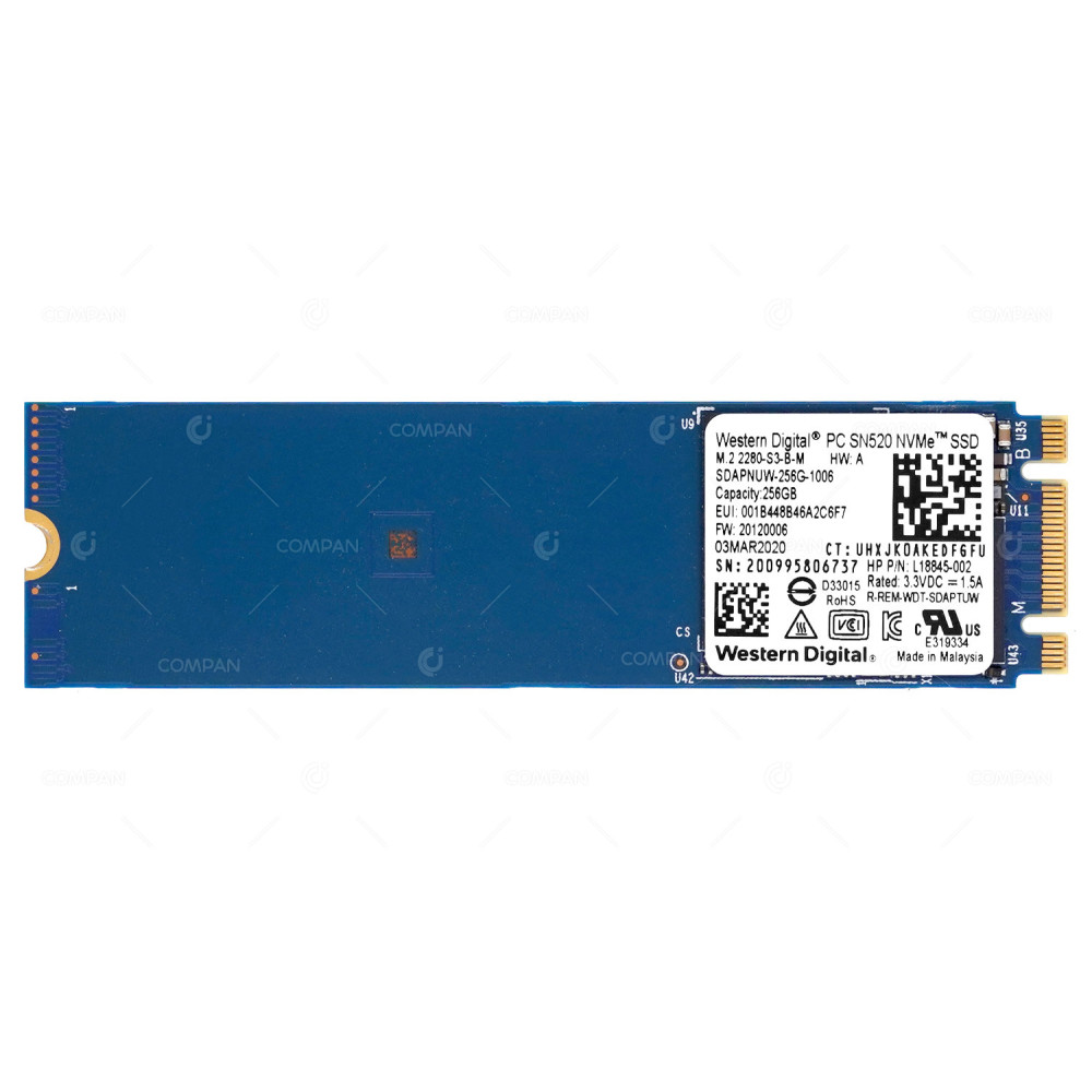L18845-002  HP NVME SSD 256GB PCIE 3.0 X2 M.2 2280