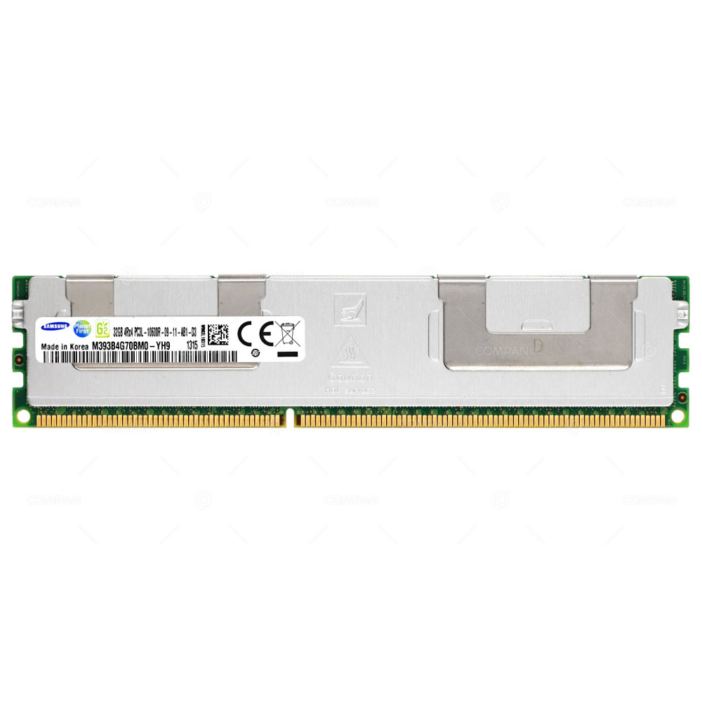 M393B4G70BM0-YH9  SAMSUNG DDR3 SDRAM 32GB 2RX4 PC3-10600 1333MHZ RDIMM CL9