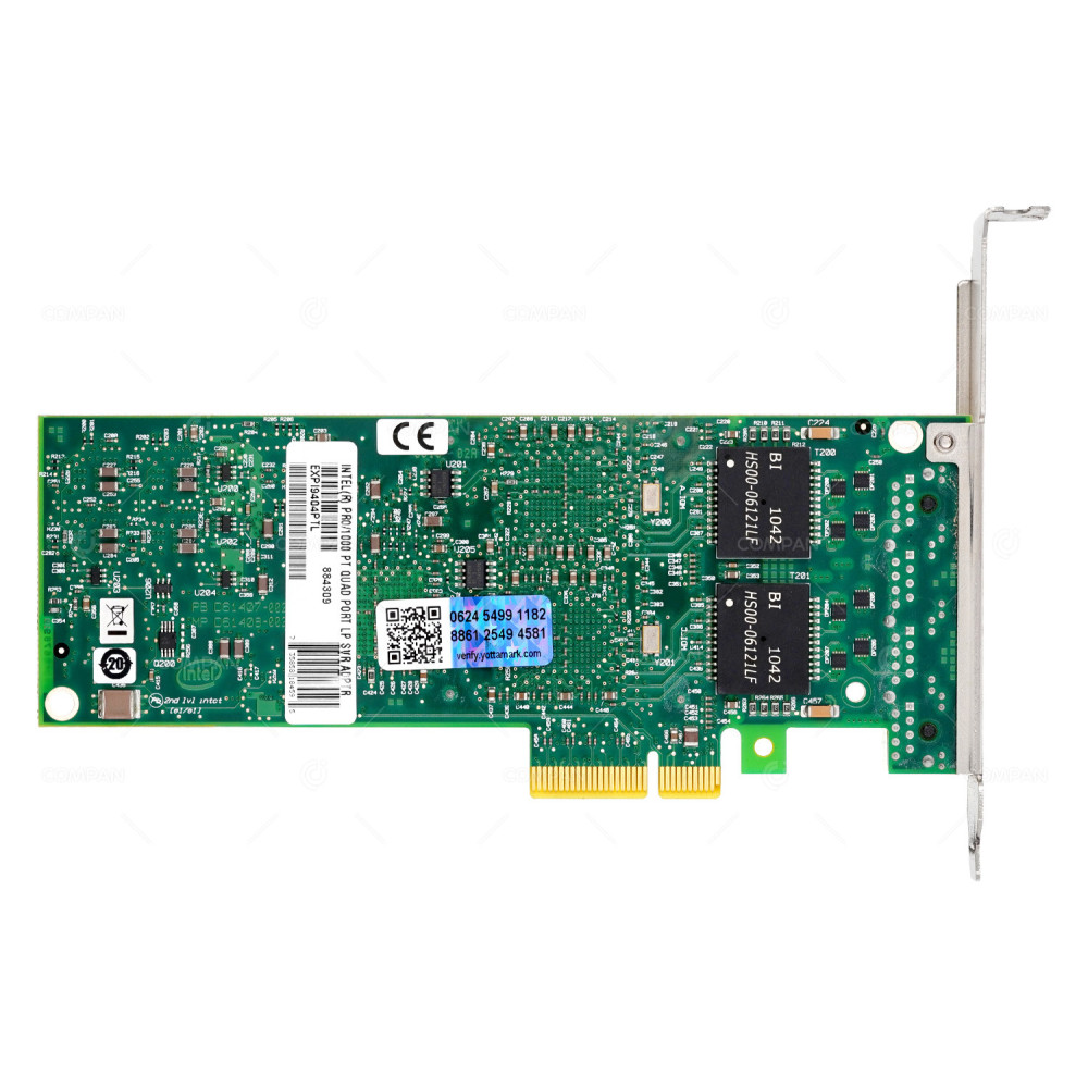 D64202-007  INTEL PRO/1000PT 4-PORT 1G 1000BASE-T RJ-45 PCIE 1.0 X4 NETWORK ADAPTER